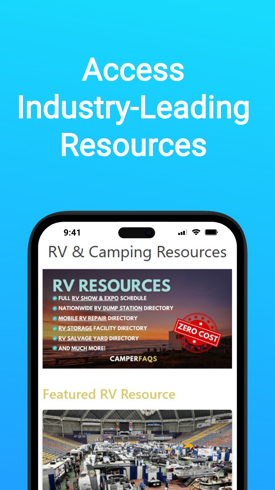 CamperFAQs app screenshot 3