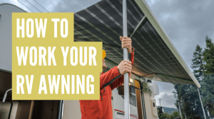 how to open and close an rv awning