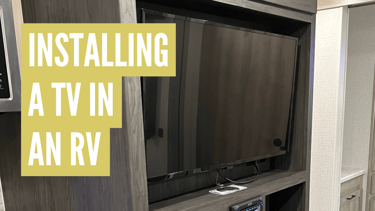 How to install a flat screen TV in an RV