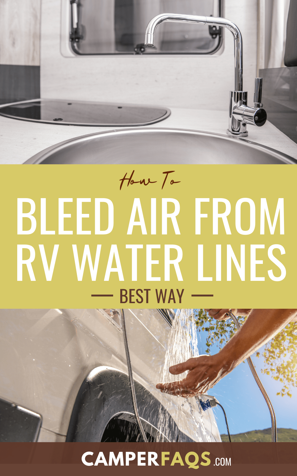 How to Bleed Air From RV Water Lines (Best Way)