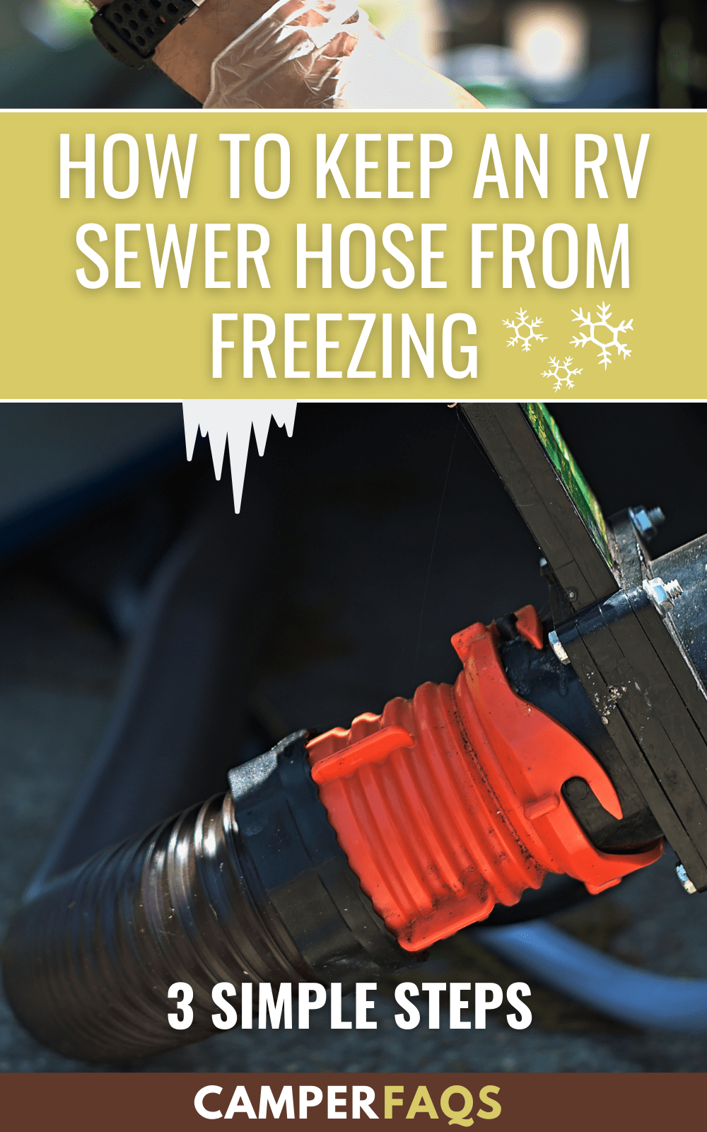 How to Keep RV Sewer Hose From Freezing (3 Simple Steps)