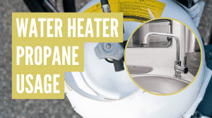 how much propane does an RV water heater use
