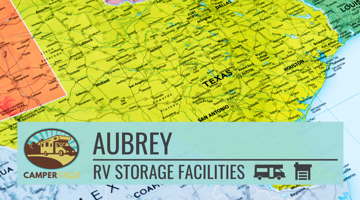 RV storage facilities in Aubrey
