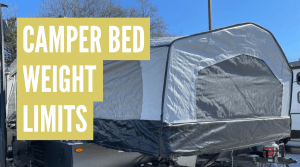 how much weight can a pop-up camper bed hold