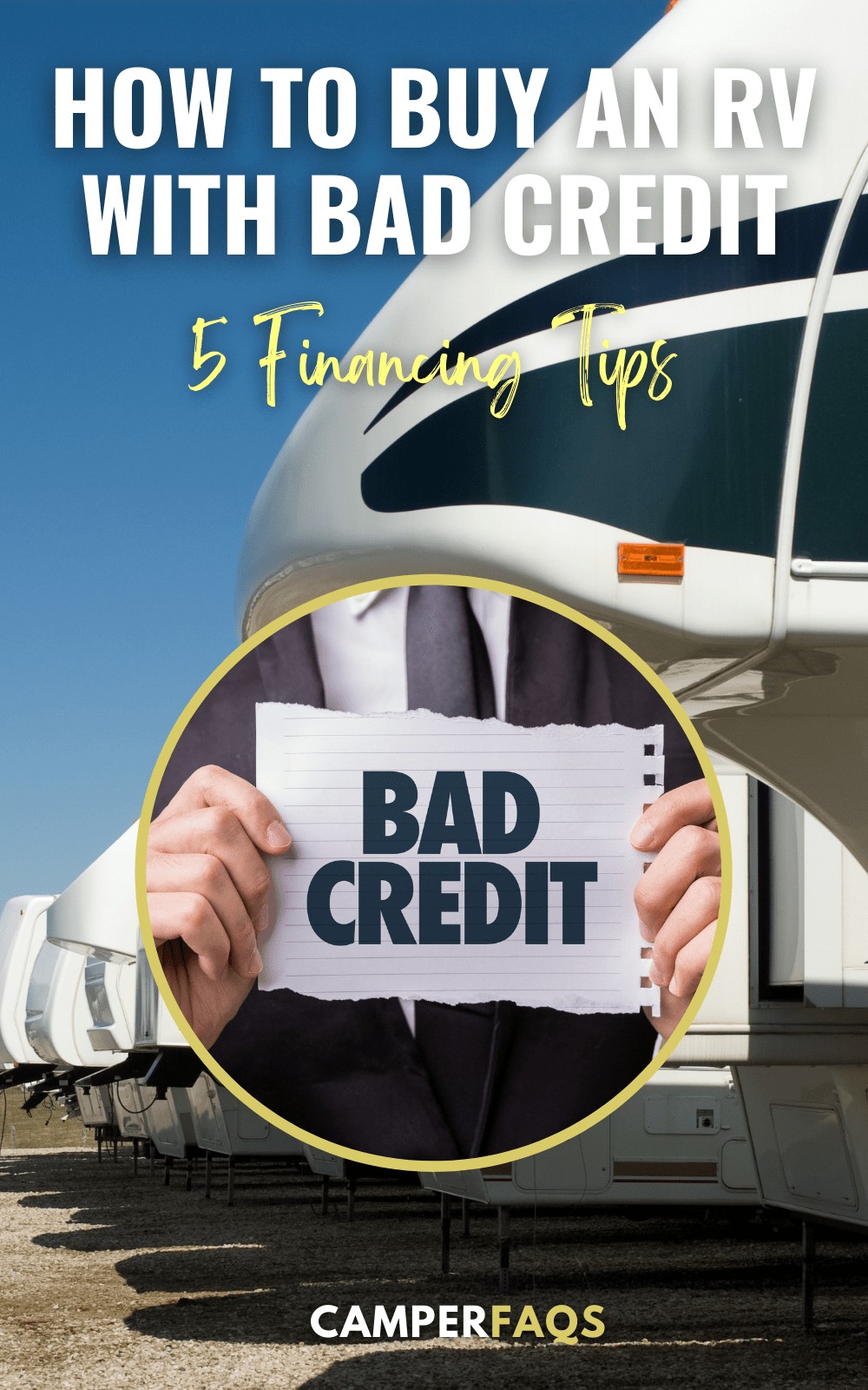Bad Credit? That RV Can Still Be Yours