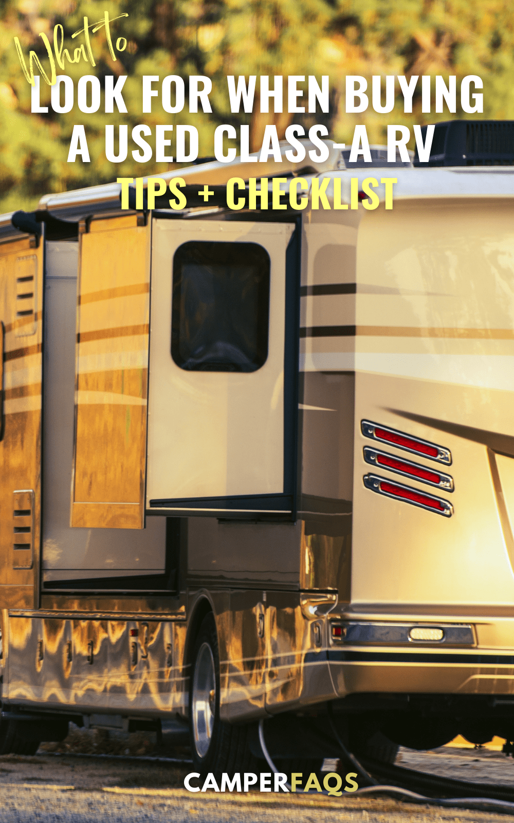 What to Look for When Buying a Used ClassA RV (Checklist & Tips)