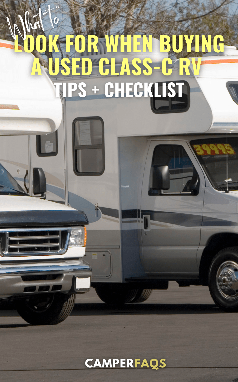 What to Look for When Buying a Used ClassC RV (Checklist & Tips)