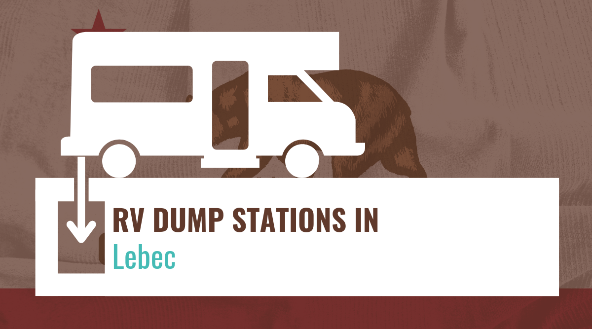 RV dump stations in Lebec