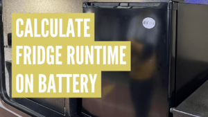 how long will an rv fridge run on battery