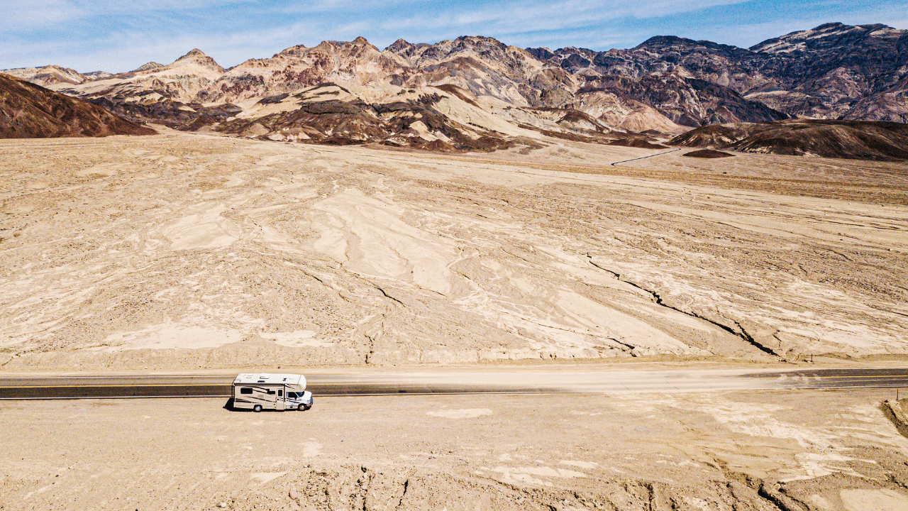 An RV in Death Valley National Park