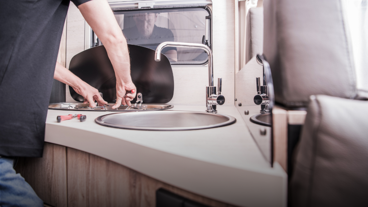 Repairing the stove in an RV