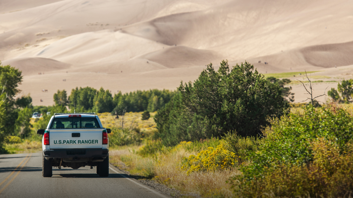 Park ranger in Great Sand Dunes National Park