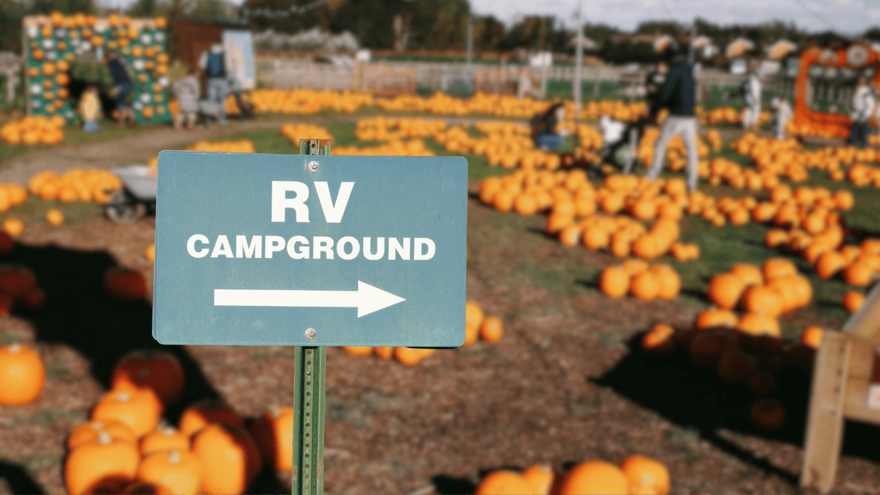 RV campground holding a Fall festival