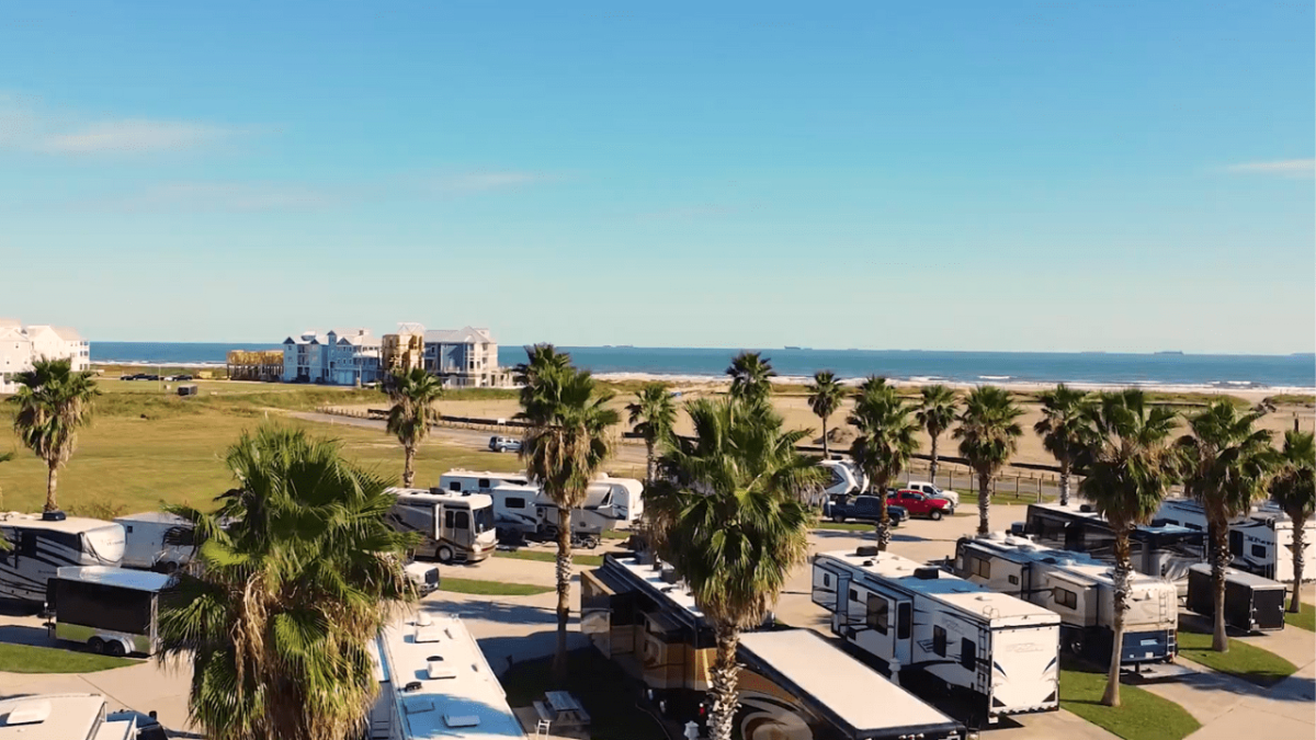 Texas Gulf Coast Beachfront RV Campgrounds