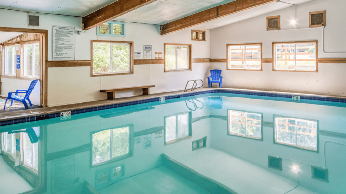 Photo Indoor pool at Whalers Rest via Thousandtrails website
