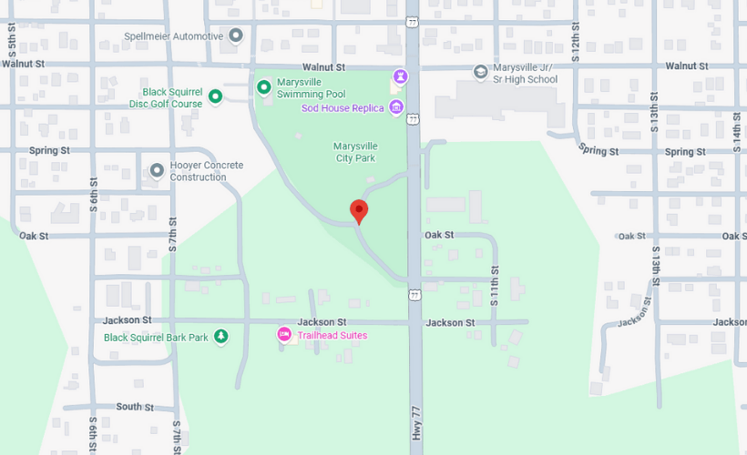 Marysville City Park map