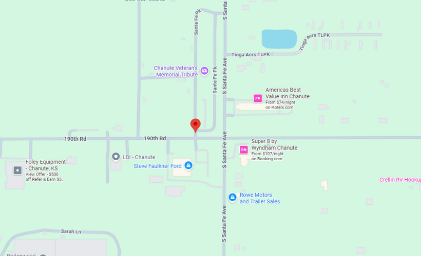 Santa Fe Safari RV Campground map