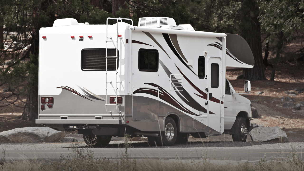 An RV camping at a national park
