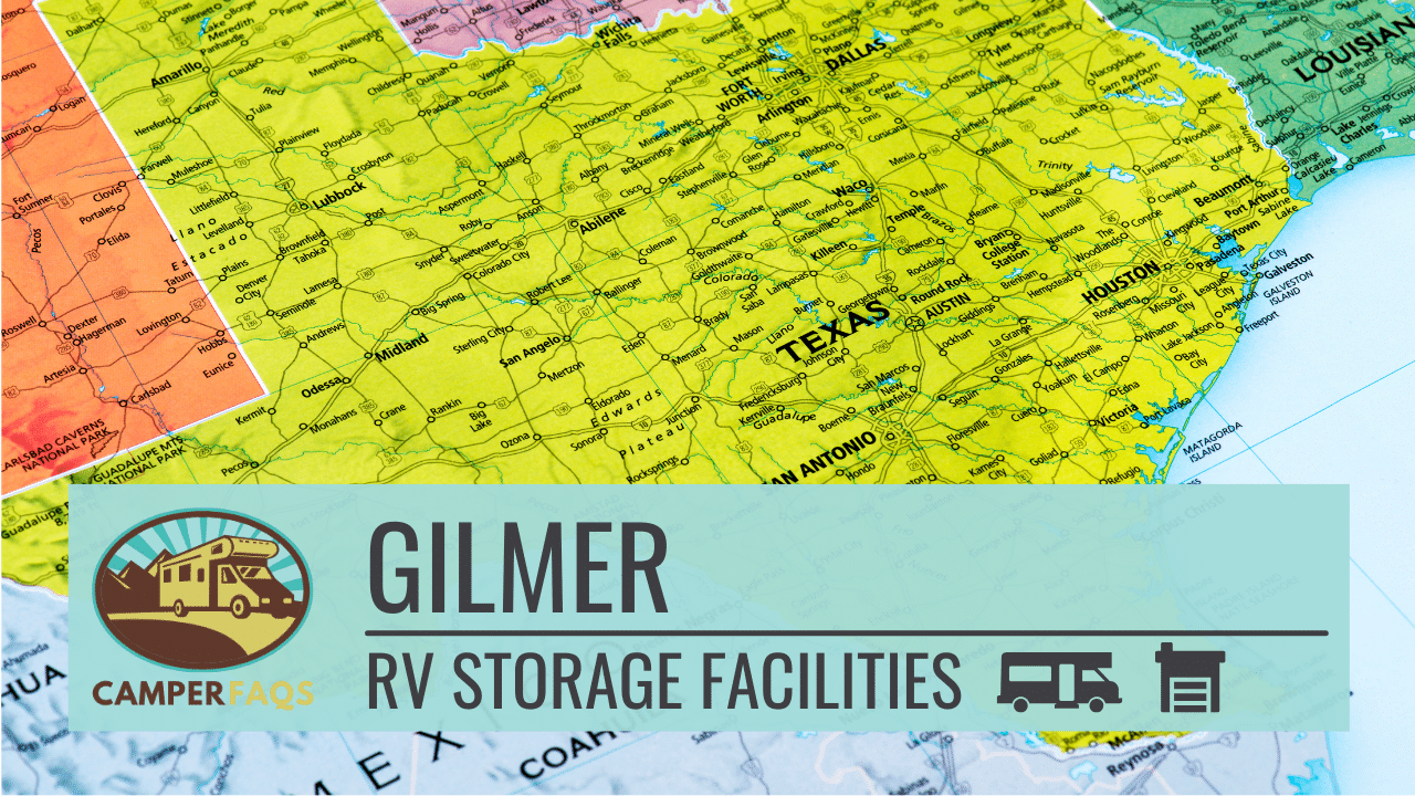 RV storage in Gilmer, Texas