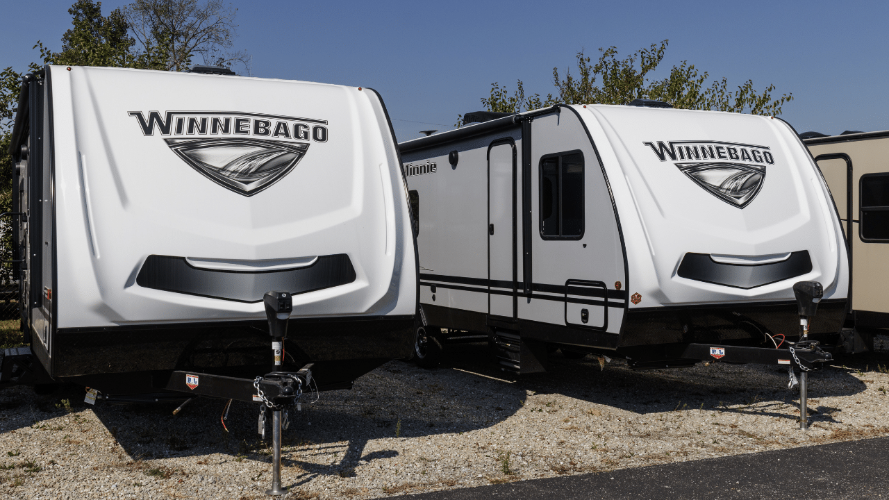 Winnebago Recreational Vehicles at a dealership