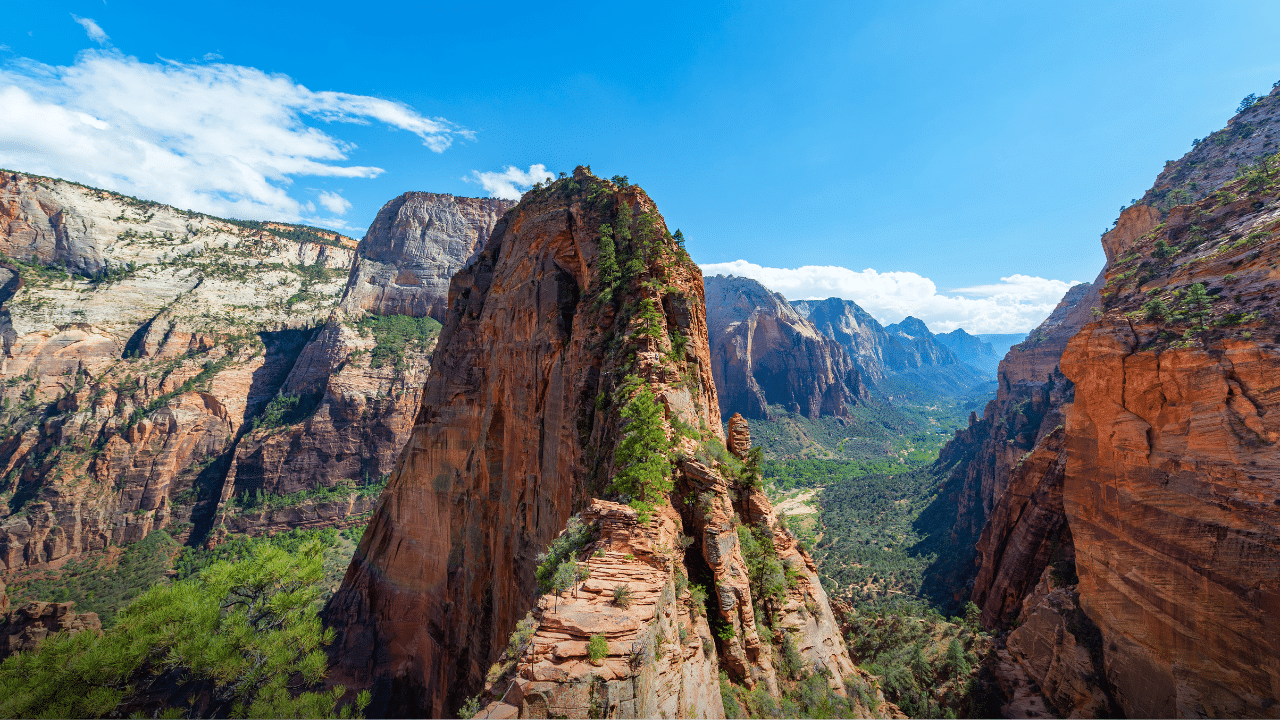 A view from Angels Landing
