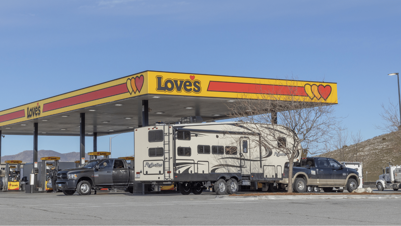 Loves Truck Stop near San Francisco