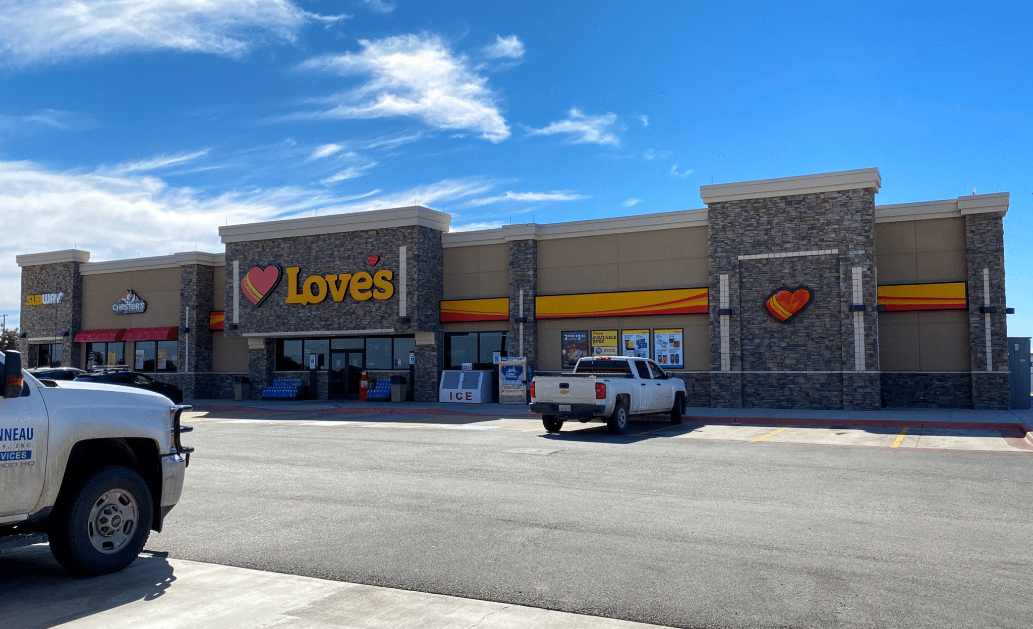 A Love's Truck Stop Fuel Station