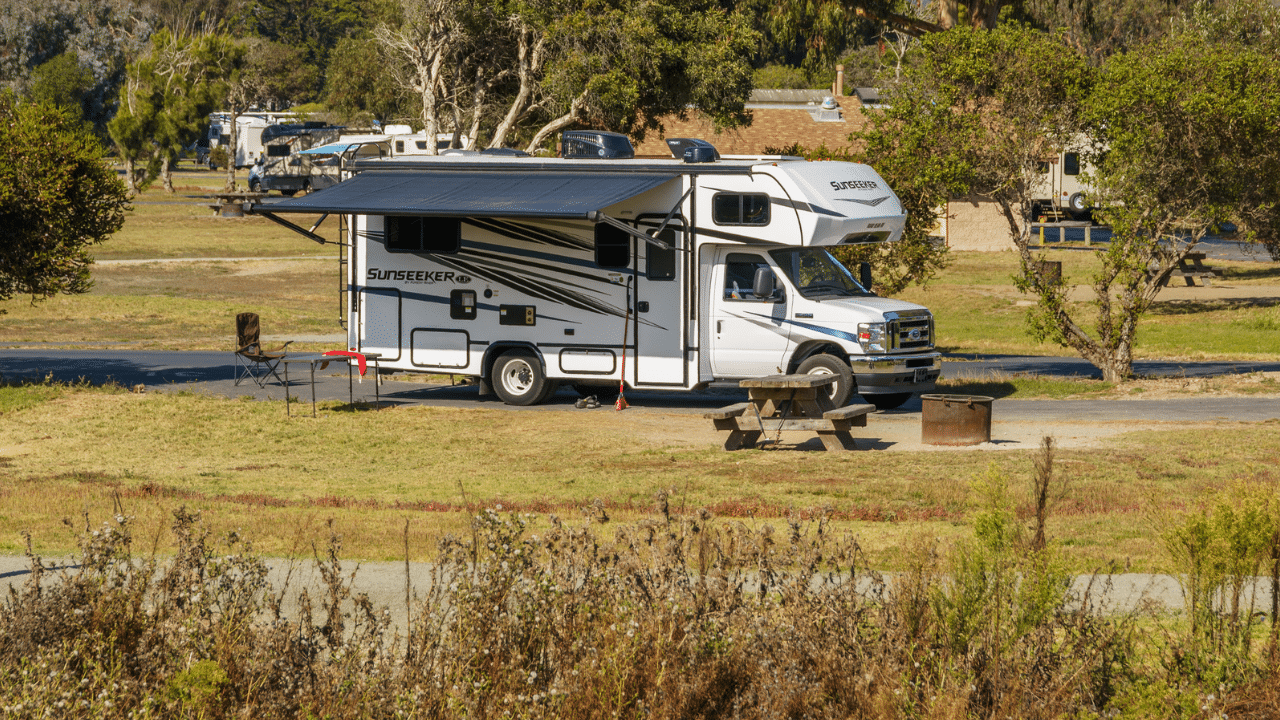 An RV at Pismo Beach, California