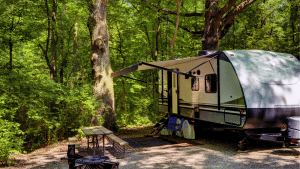 A campground at a state park