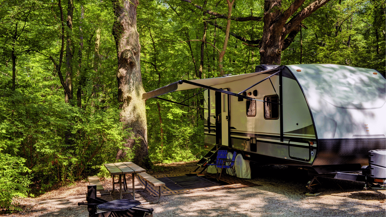 A campground at a state park