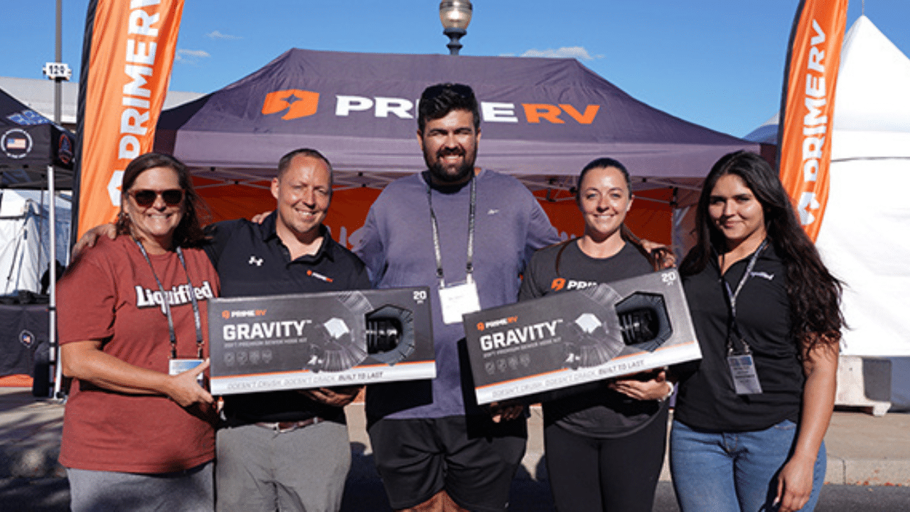Prime RV booth at Hershey