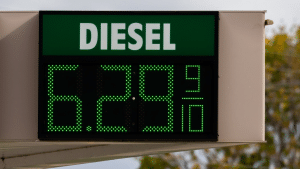 Digital diesel fuel price sign