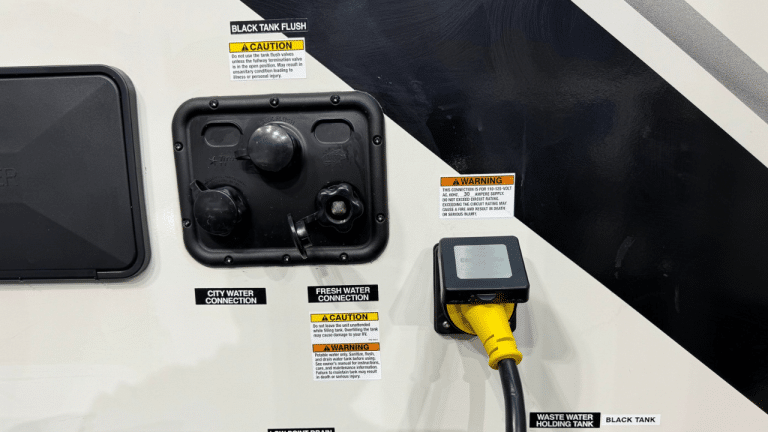How Well Does Your RV’s Black Tank Flush Port Rinser Work? A Test Shows What Happens Inside