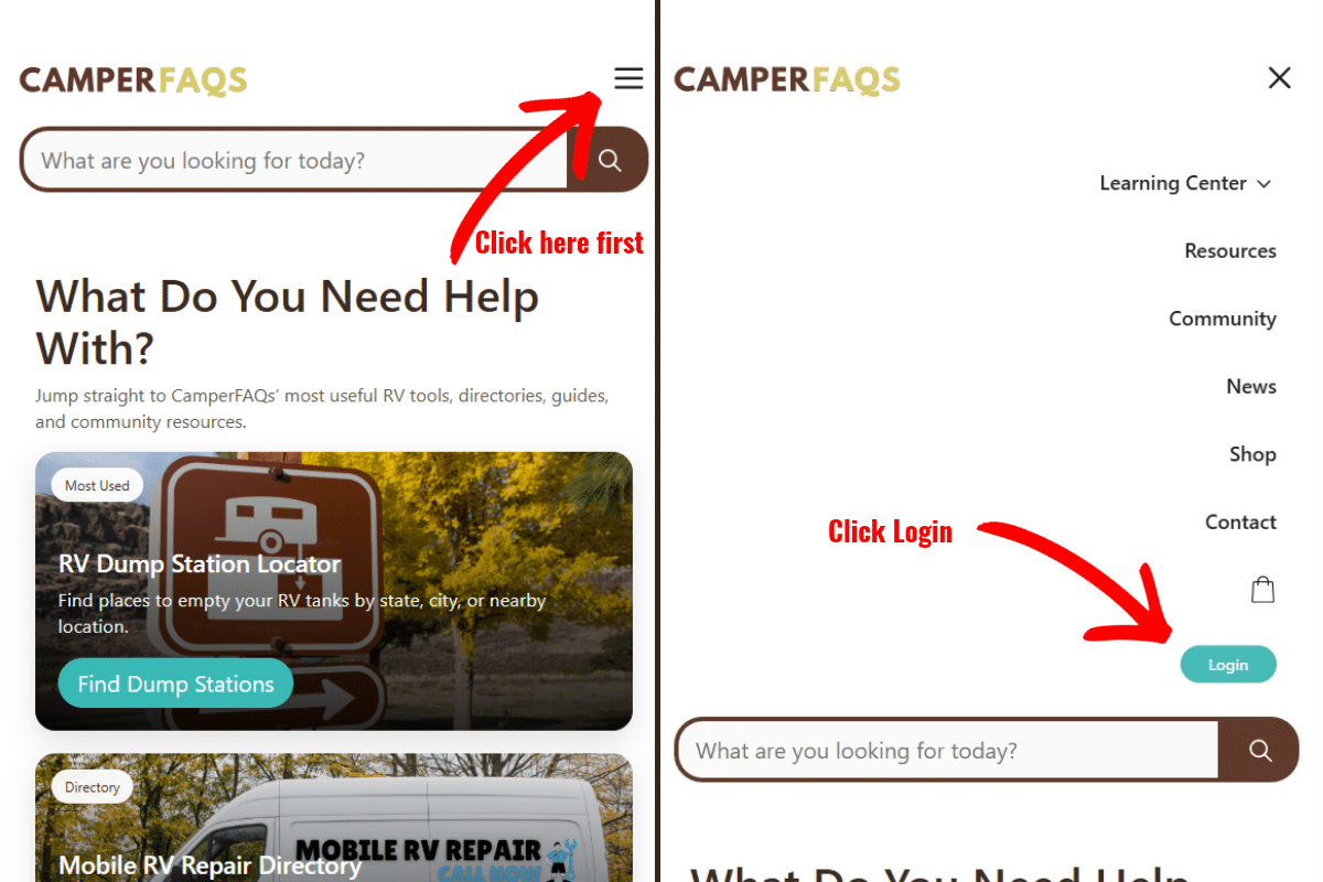 login mobile