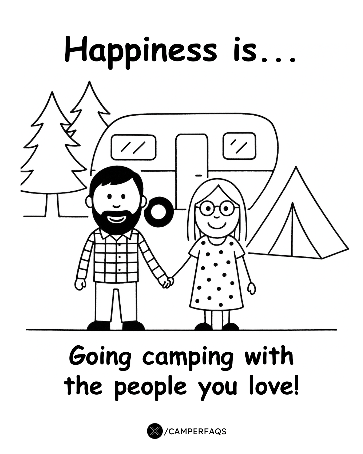 Community - Happiness is... going camping with the people you love!